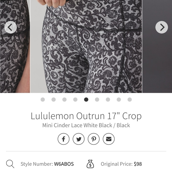 Lululemon Outrun 17" Crop Leggings - Picture 3 of 15